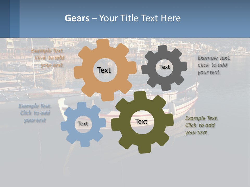 Greece Coast Hersonissos PowerPoint Template