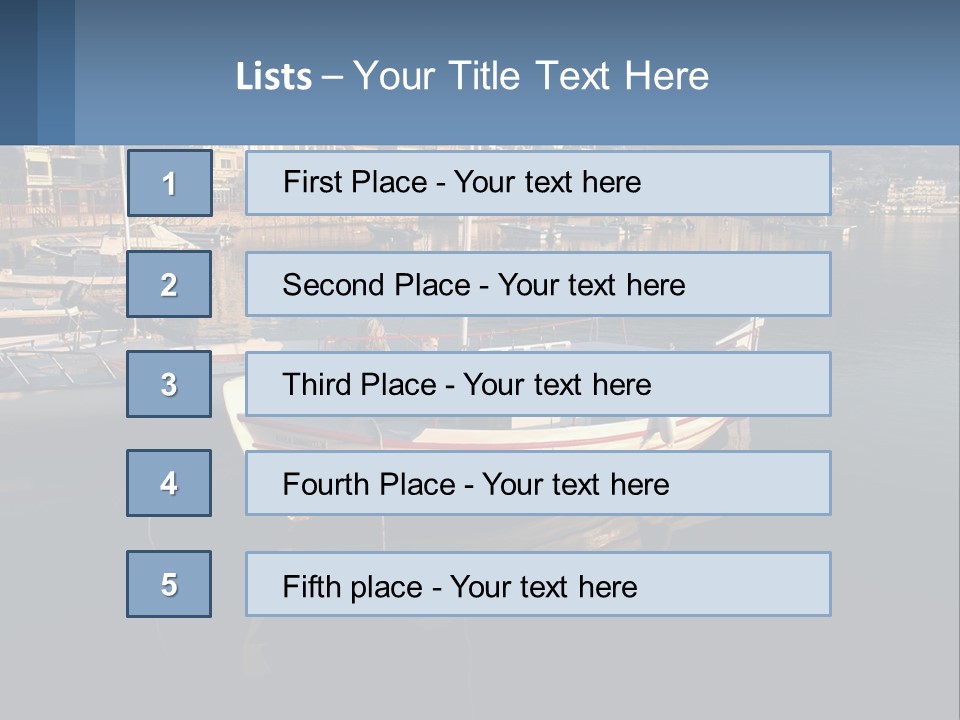 Greece Coast Hersonissos PowerPoint Template