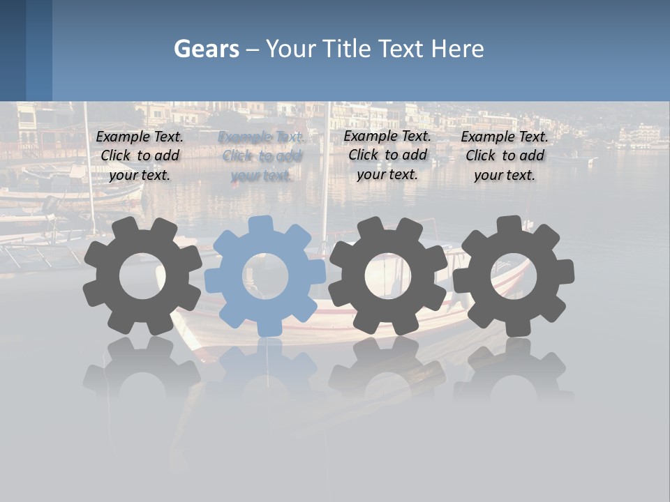 Greece Coast Hersonissos PowerPoint Template