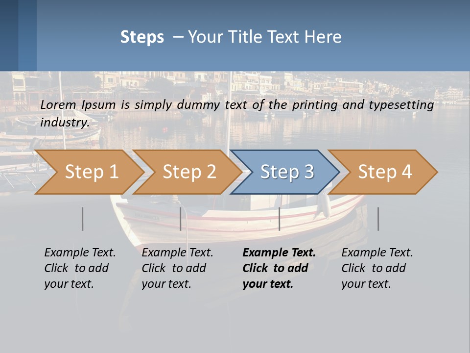 Greece Coast Hersonissos PowerPoint Template