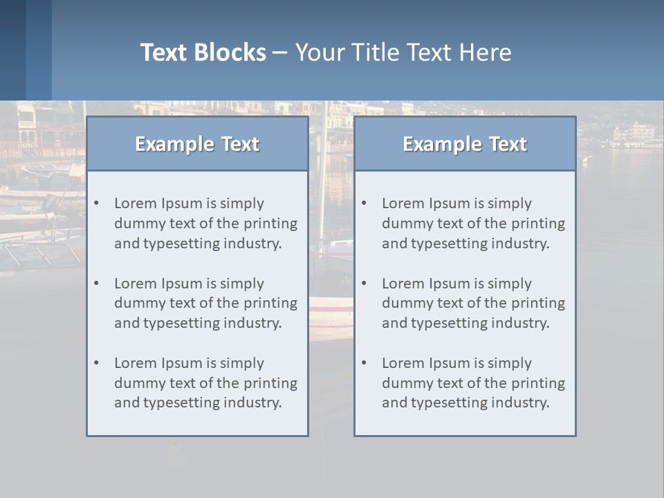Greece Coast Hersonissos PowerPoint Template