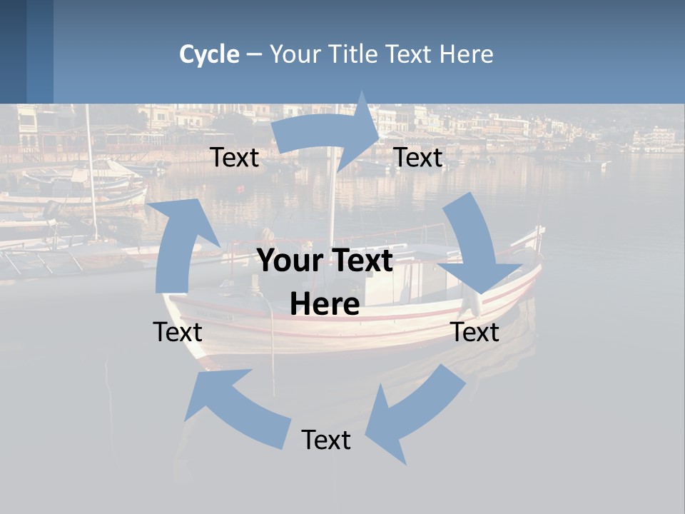 Greece Coast Hersonissos PowerPoint Template