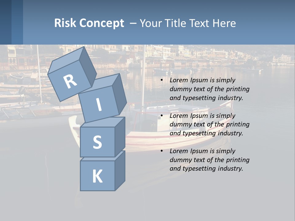 Greece Coast Hersonissos PowerPoint Template