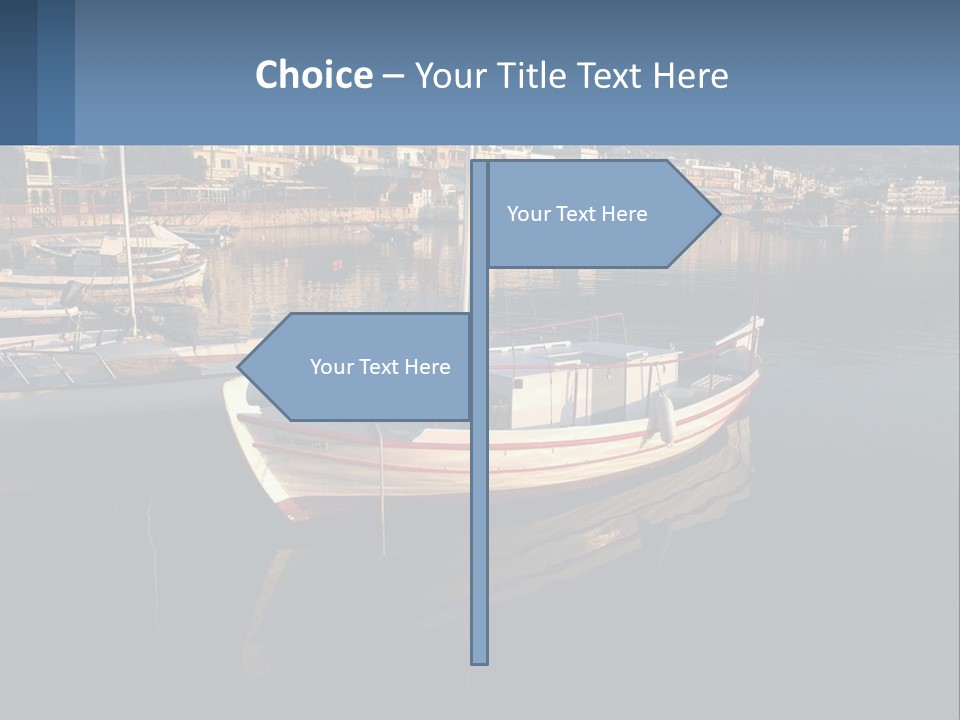 Greece Coast Hersonissos PowerPoint Template