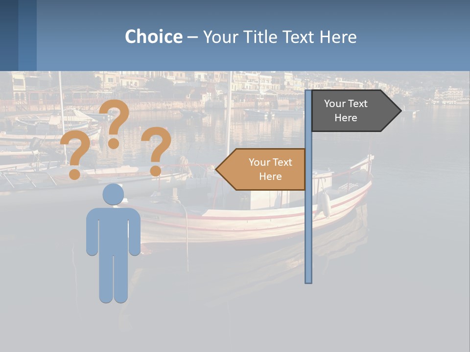 Greece Coast Hersonissos PowerPoint Template