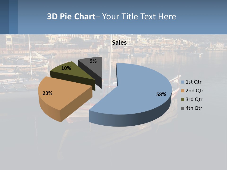 Greece Coast Hersonissos PowerPoint Template