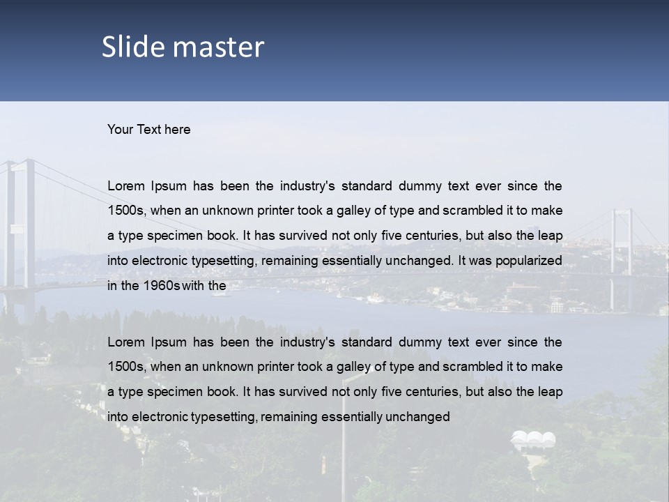 See Lamp Bridge PowerPoint Template