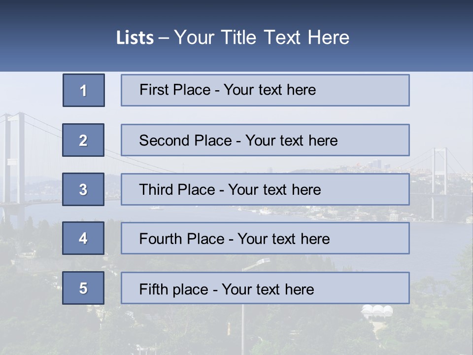 See Lamp Bridge PowerPoint Template