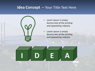See Lamp Bridge PowerPoint Template