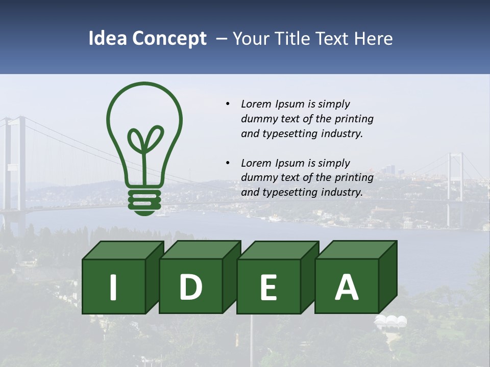 See Lamp Bridge PowerPoint Template