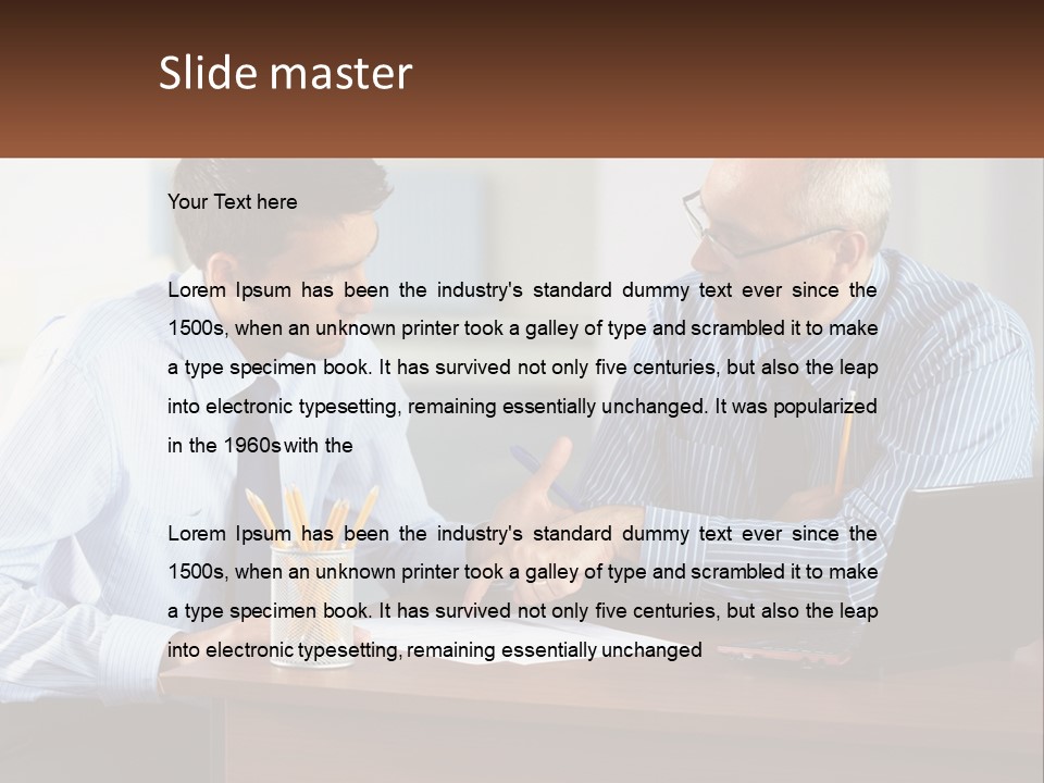 Business Partnership People PowerPoint Template