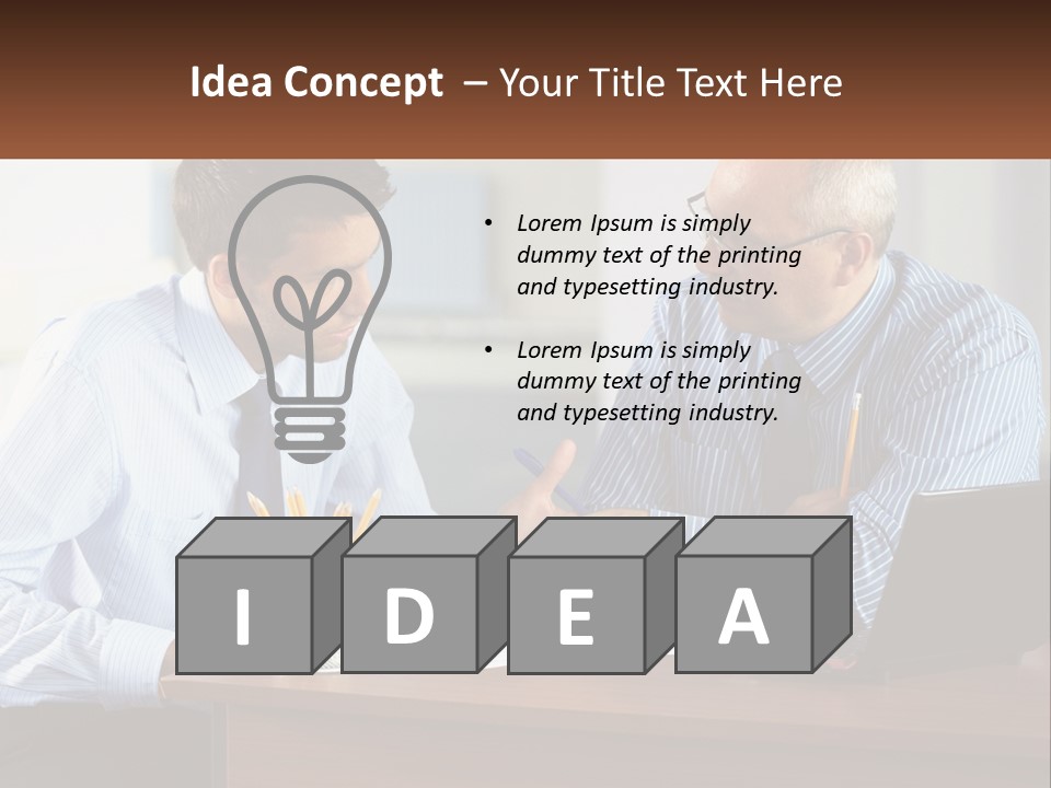 Business Partnership People PowerPoint Template