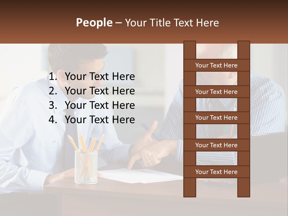 Business Partnership People PowerPoint Template