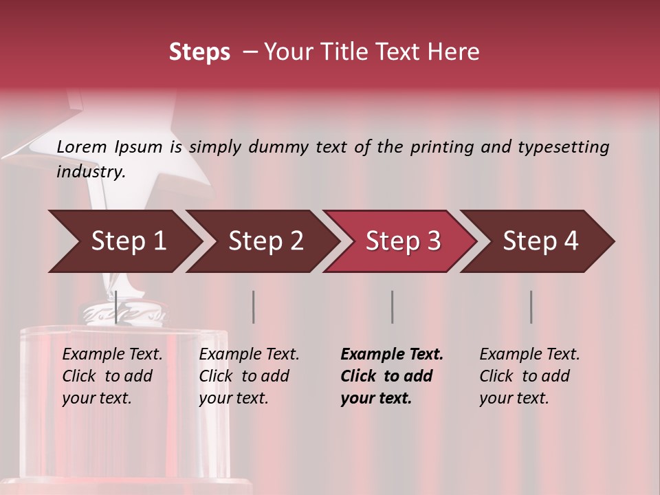 Honor Decoration Curtain PowerPoint Template