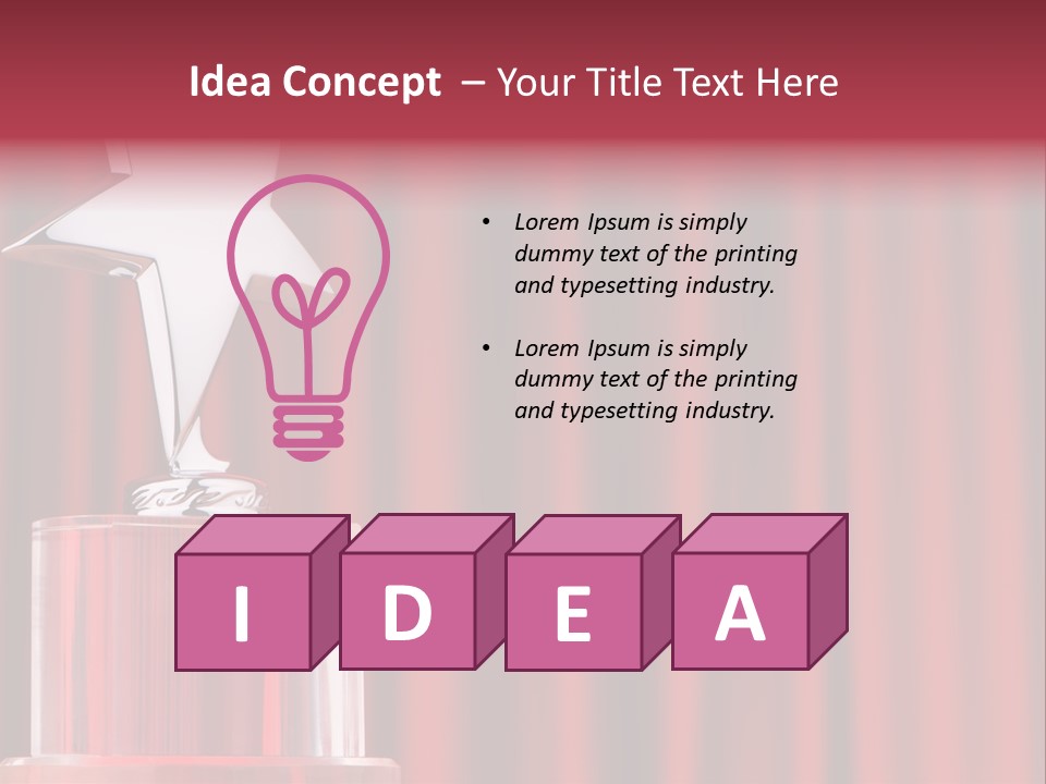 Honor Decoration Curtain PowerPoint Template