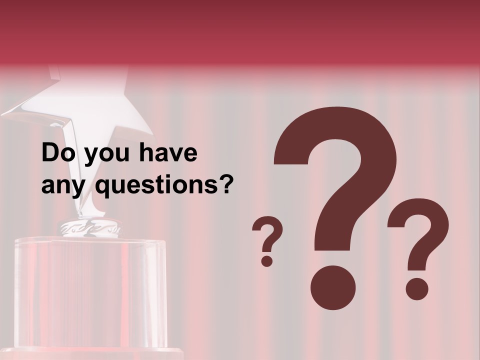 Honor Decoration Curtain PowerPoint Template