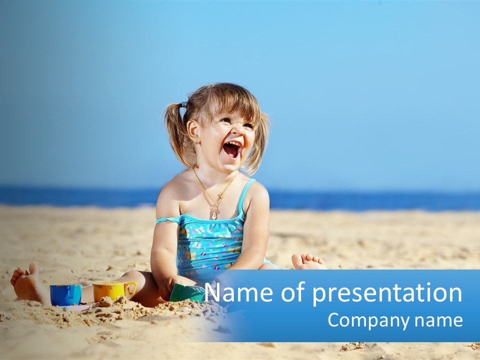 Happiness Playing Happy PowerPoint Template