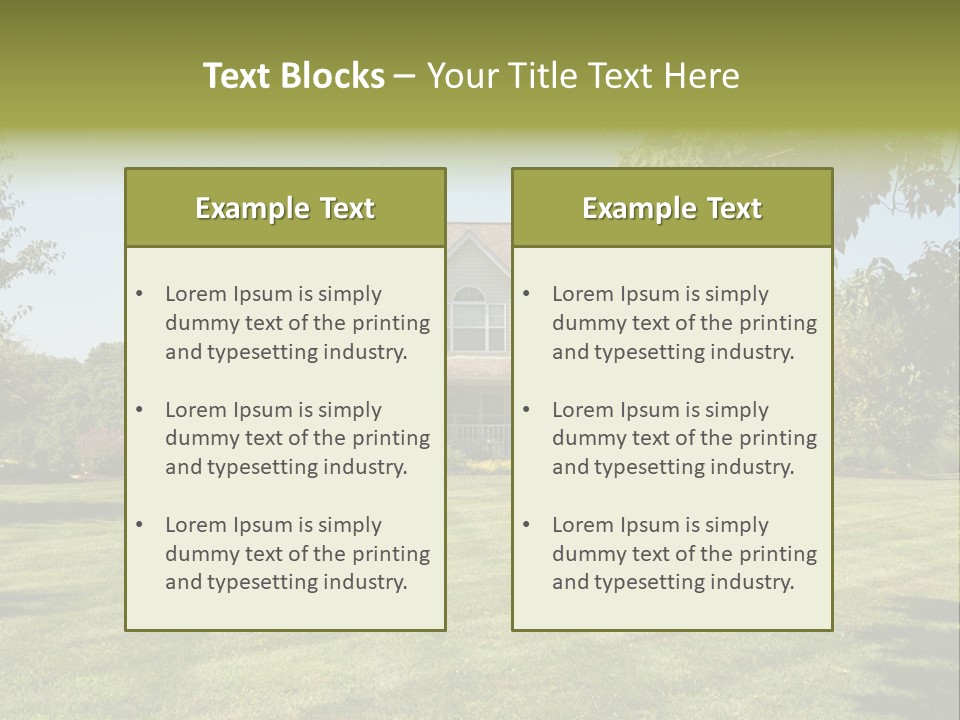 Field Landscape Acres PowerPoint Template