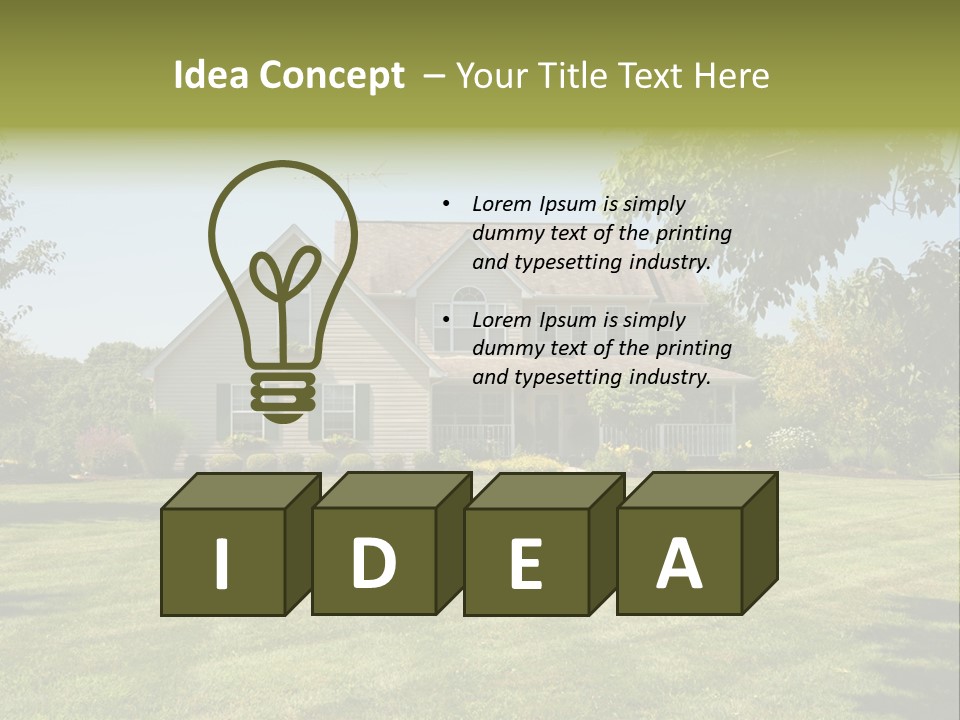 Field Landscape Acres PowerPoint Template