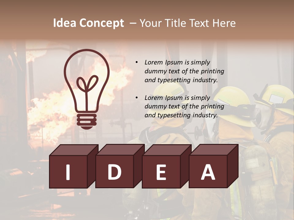 Exploding Analyze Occupation PowerPoint Template
