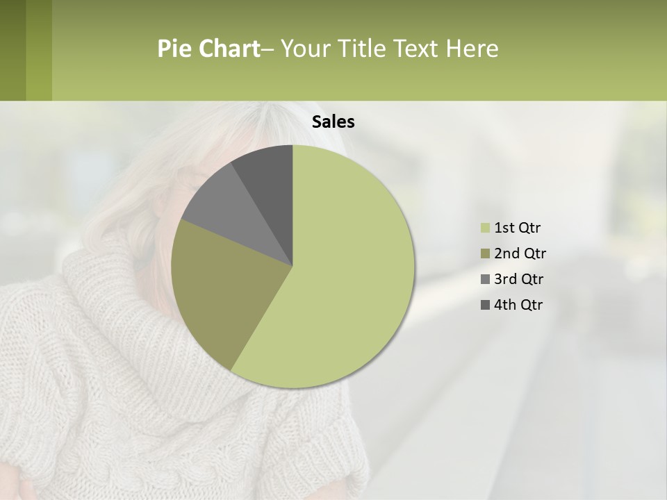 White Hair Looking At Camera Beautiful PowerPoint Template