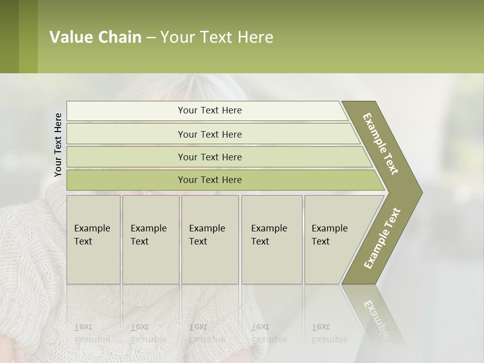 White Hair Looking At Camera Beautiful PowerPoint Template