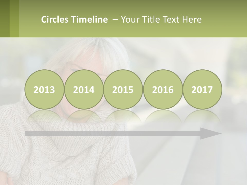 White Hair Looking At Camera Beautiful PowerPoint Template