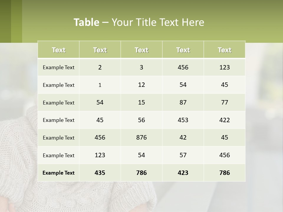 White Hair Looking At Camera Beautiful PowerPoint Template