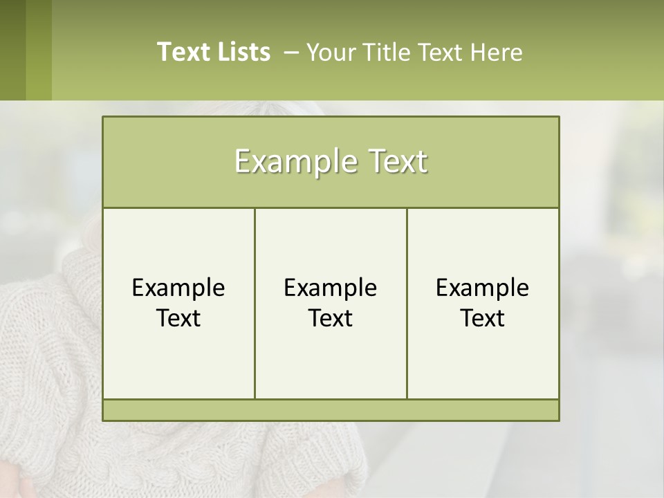 White Hair Looking At Camera Beautiful PowerPoint Template