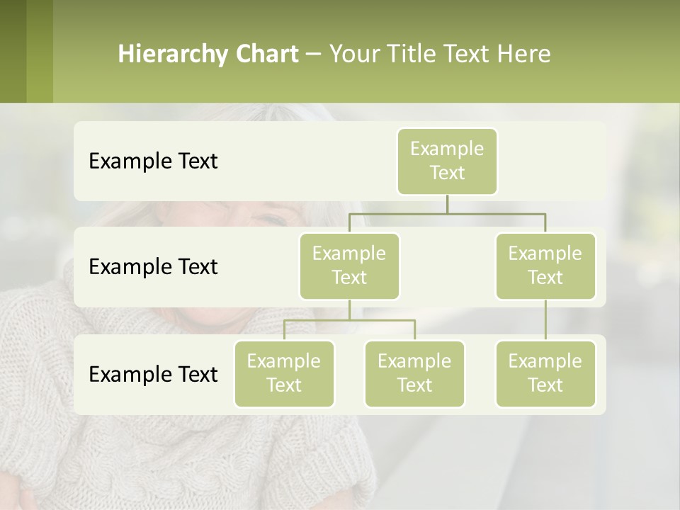 White Hair Looking At Camera Beautiful PowerPoint Template