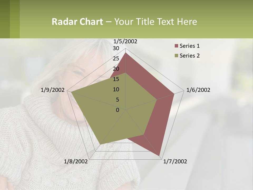 White Hair Looking At Camera Beautiful PowerPoint Template