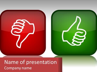 Evaluation Bad Thumb PowerPoint Template