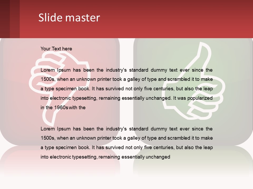 Evaluation Bad Thumb PowerPoint Template