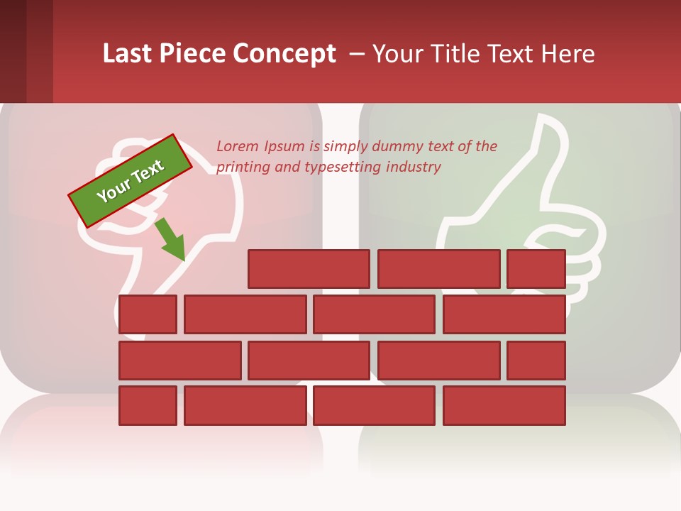 Evaluation Bad Thumb PowerPoint Template