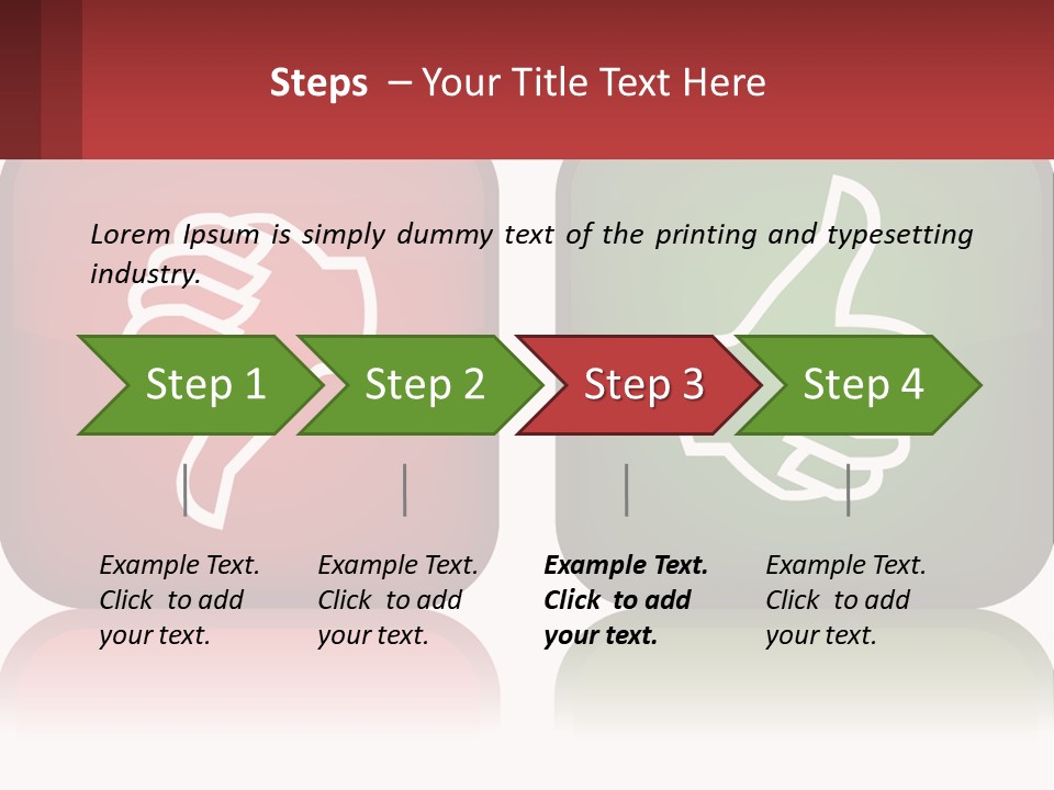Evaluation Bad Thumb PowerPoint Template