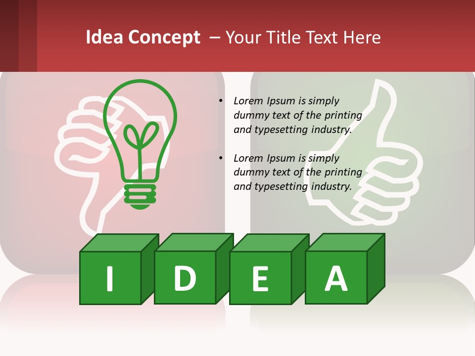 Evaluation Bad Thumb PowerPoint Template