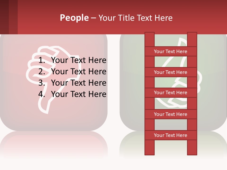 Evaluation Bad Thumb PowerPoint Template