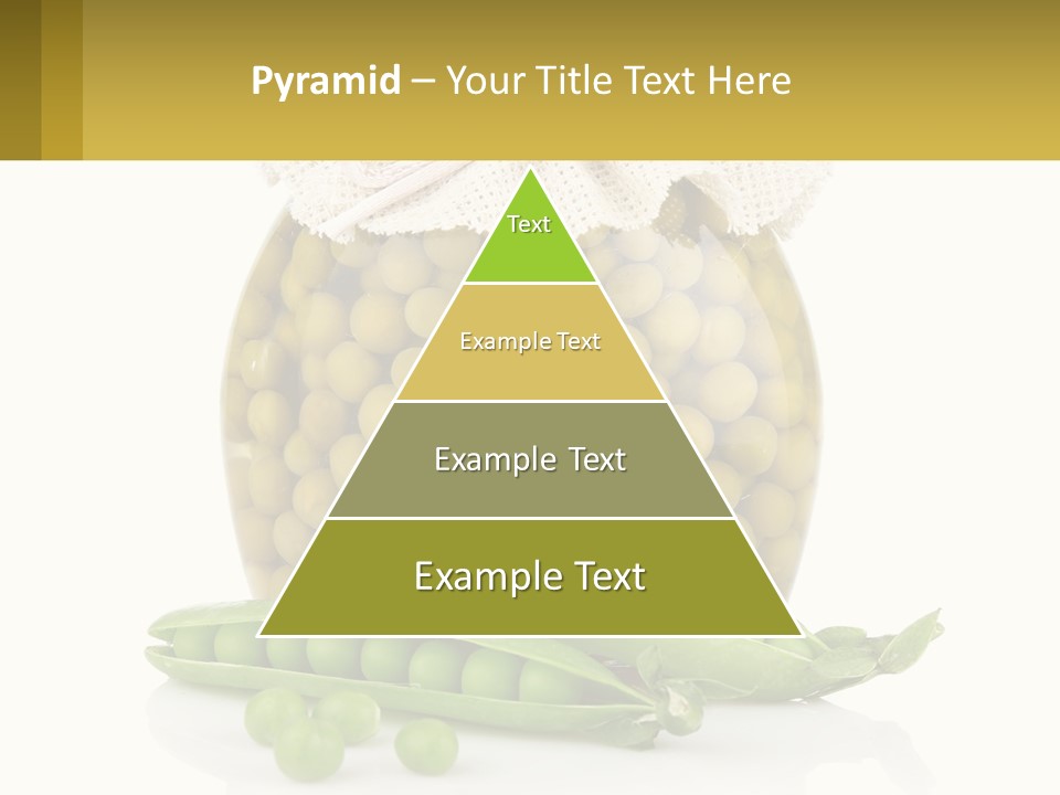 Pea Vegetables Glass PowerPoint Template