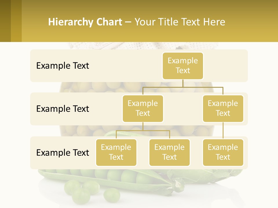 Pea Vegetables Glass PowerPoint Template