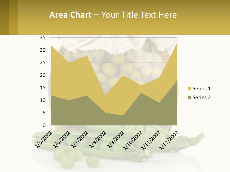 Pea Vegetables Glass PowerPoint Template