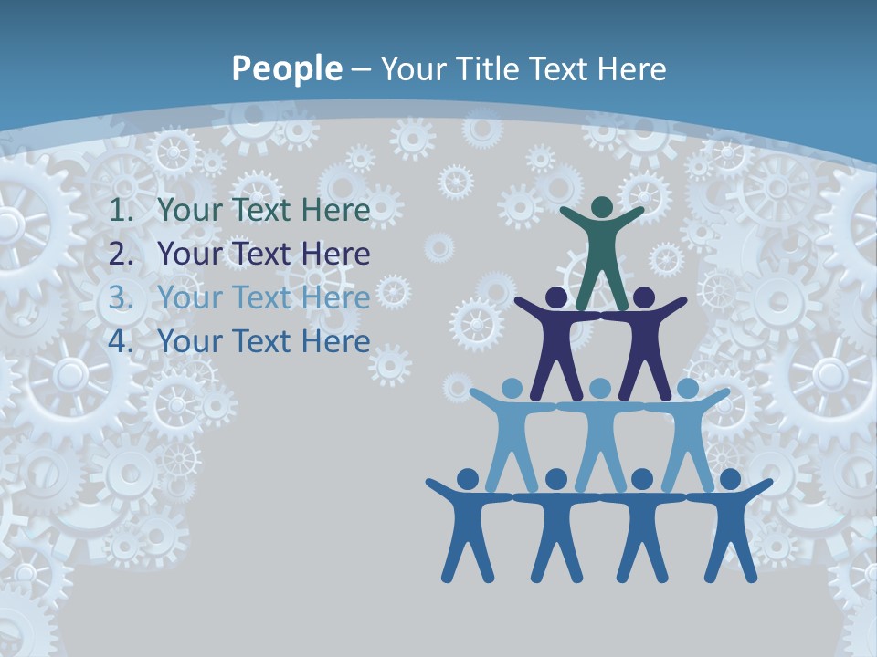 Leader Human Planning PowerPoint Template