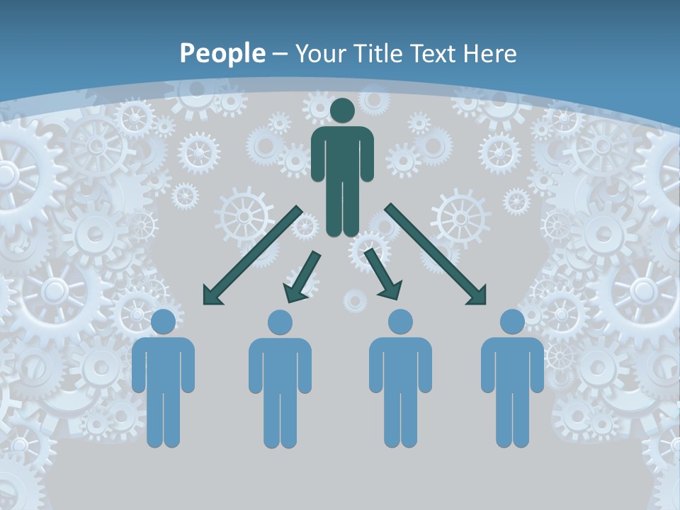 Leader Human Planning PowerPoint Template