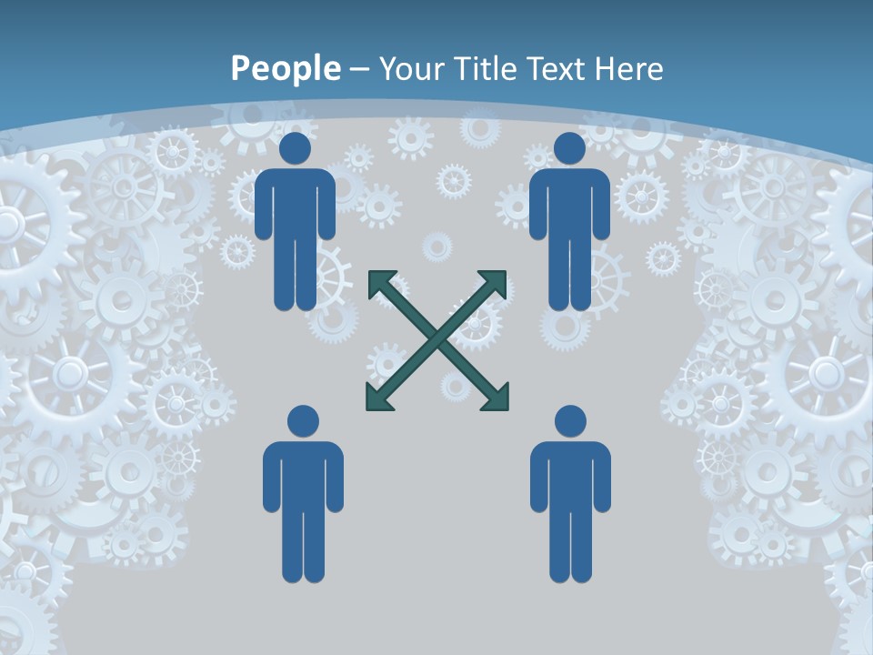 Leader Human Planning PowerPoint Template