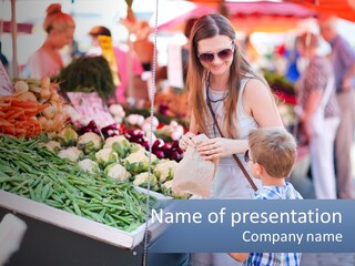 Female Food Young PowerPoint Template