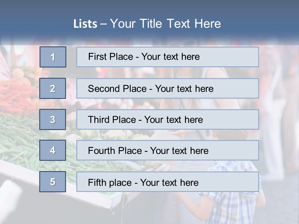 Female Food Young PowerPoint Template