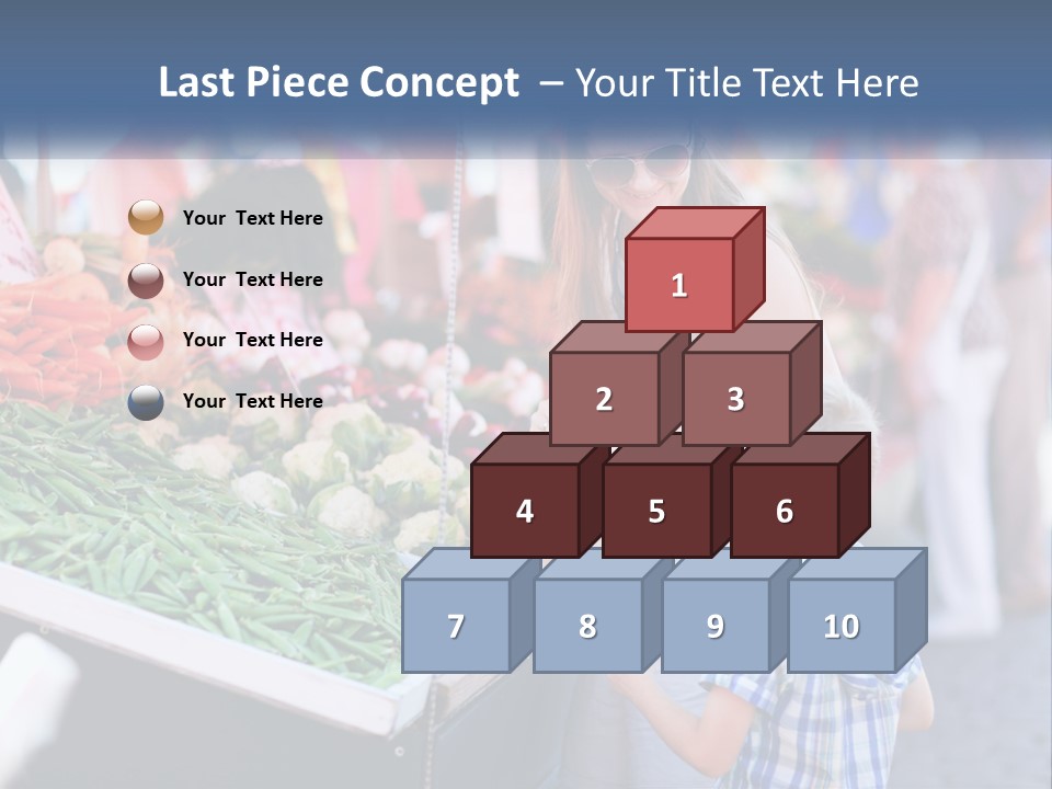 Female Food Young PowerPoint Template