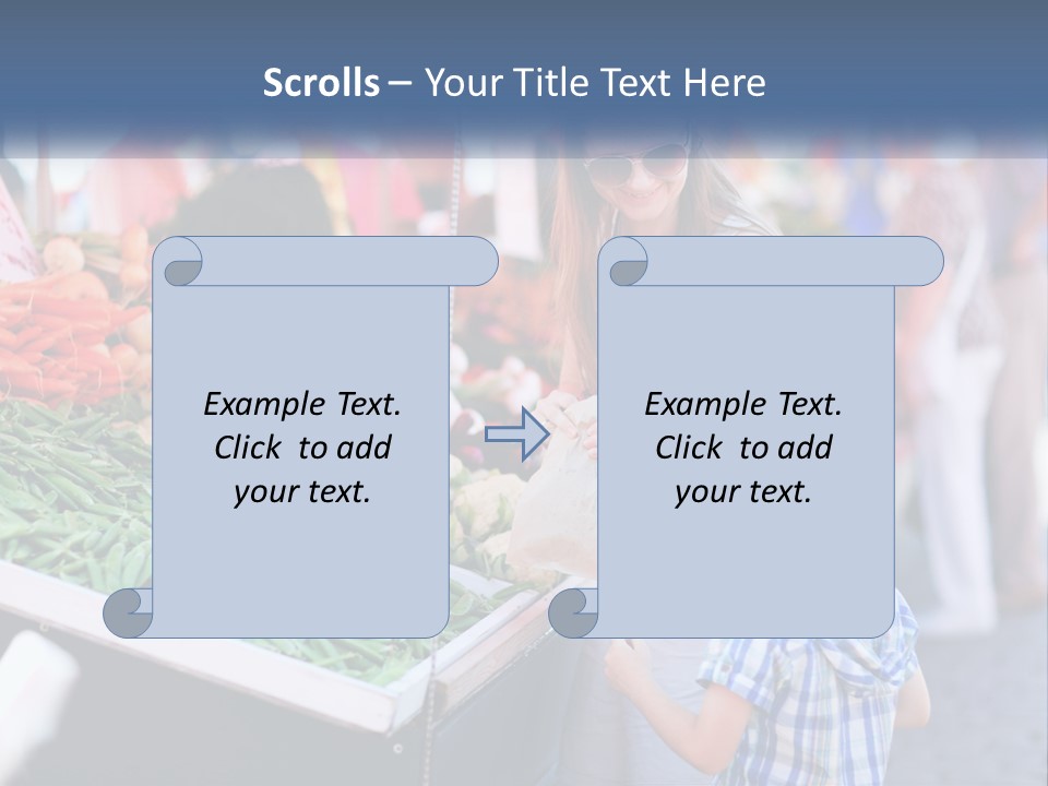 Female Food Young PowerPoint Template