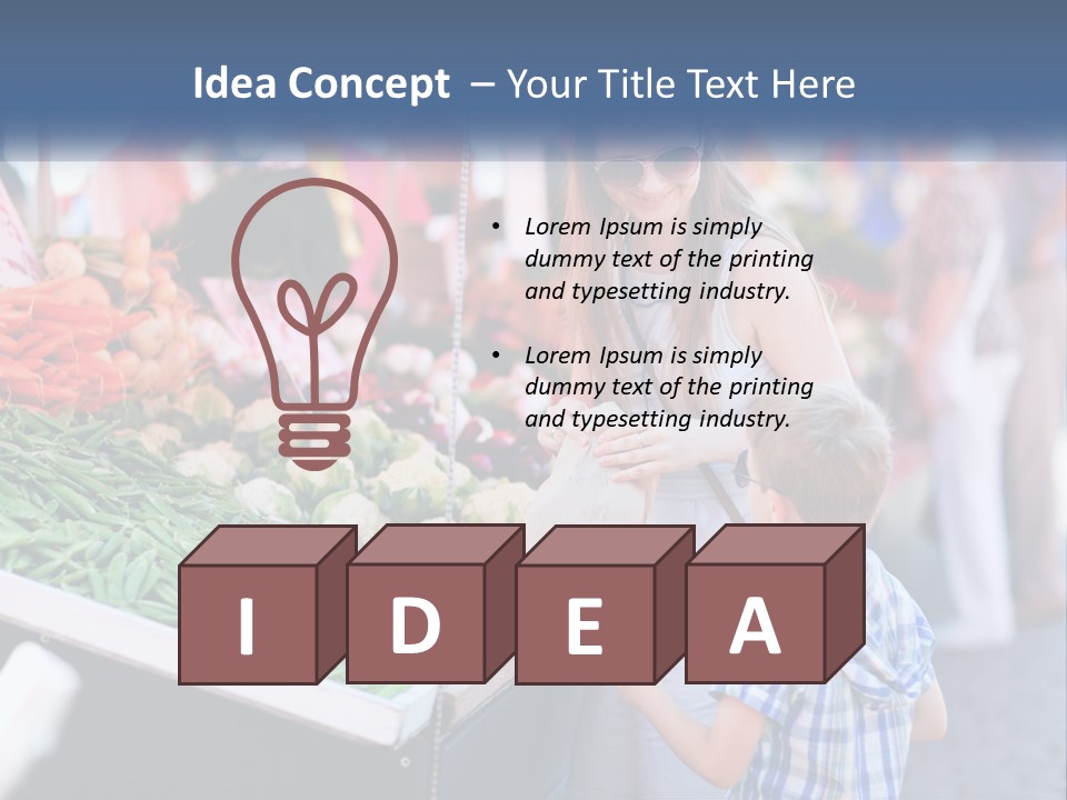 Female Food Young PowerPoint Template