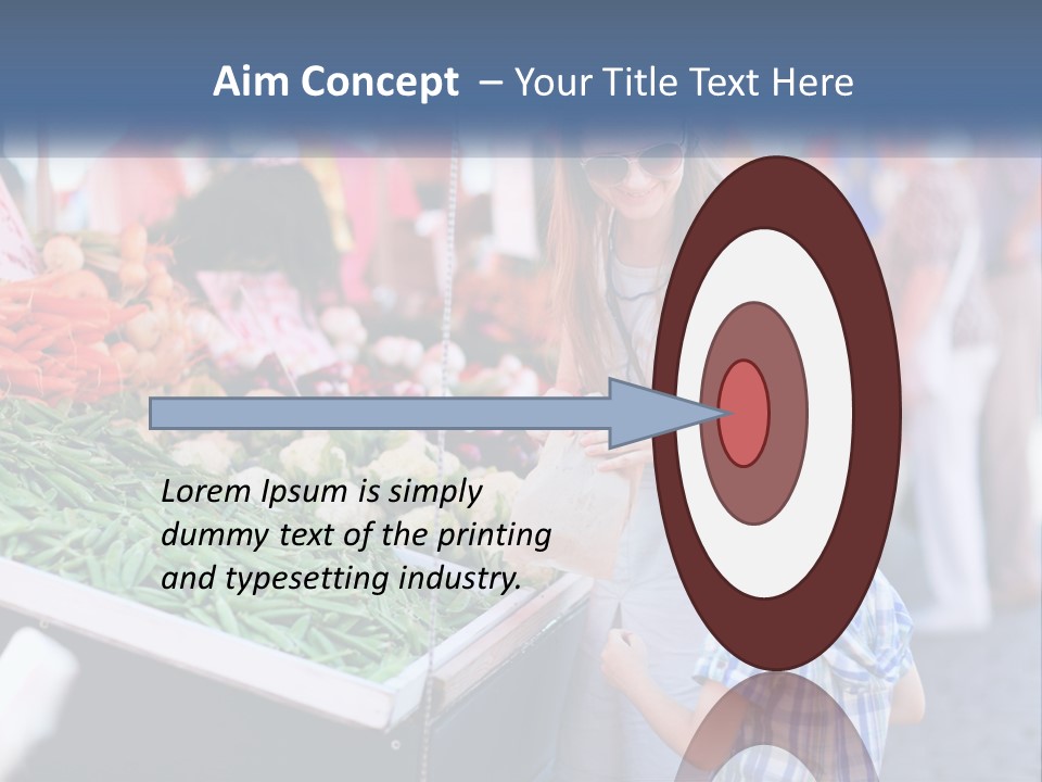 Female Food Young PowerPoint Template