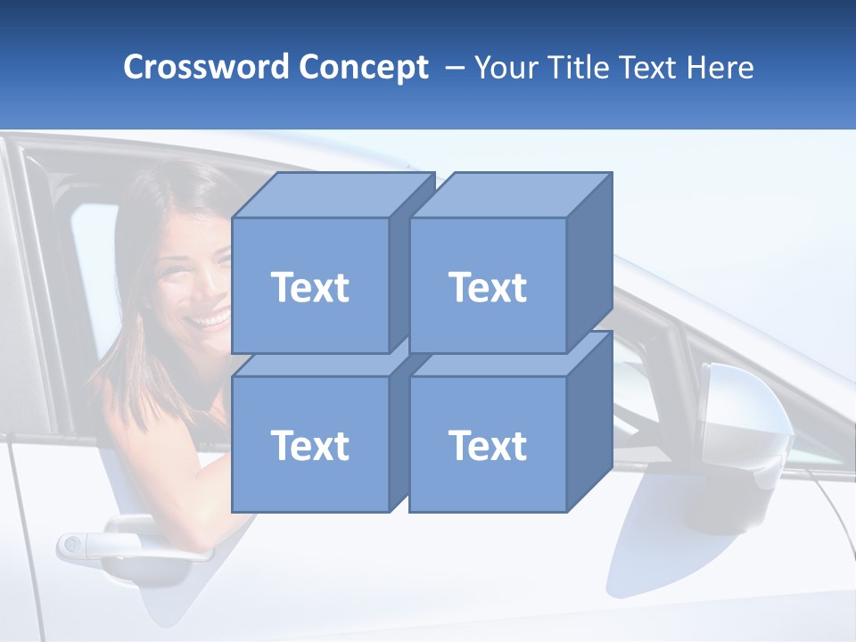 Girl Teen Car Keys PowerPoint Template